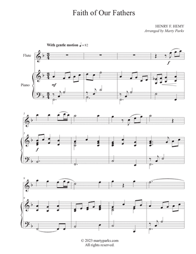 Faith of Our Fathers (Flute-Piano)