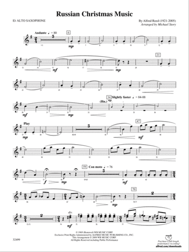 Russian Christmas Music: E-flat Alto Saxophone