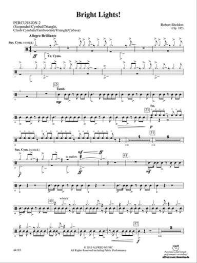 Bright Lights!: 2nd Percussion