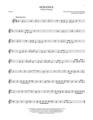 Hosanna (Praise Is Rising)