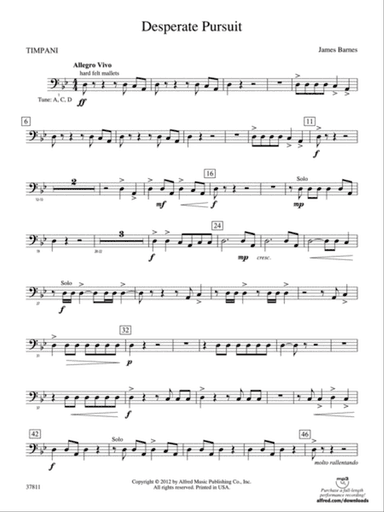 Desperate Pursuit: Timpani