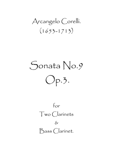 Sonata No.9 Op.3