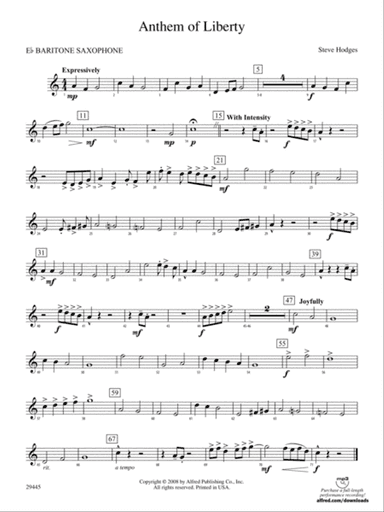 Anthem of Liberty: E-flat Baritone Saxophone