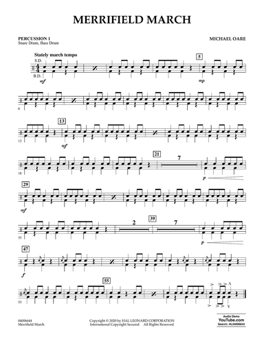 Merrifield March - Percussion 1