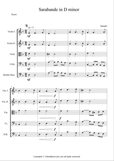 Sarabande HWV 437