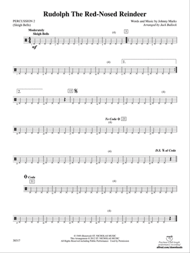 Rudolph the Red-Nosed Reindeer: 2nd Percussion