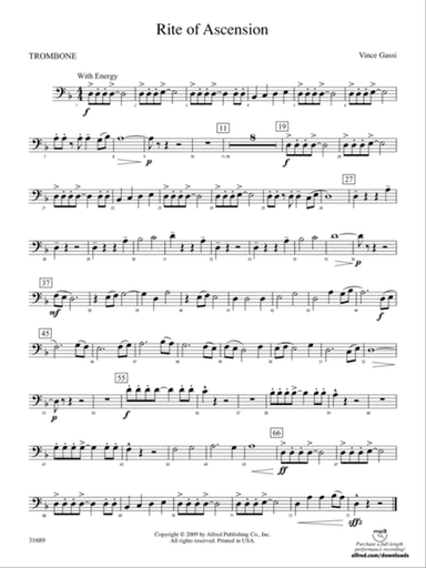 Rite of Ascension: 1st Trombone