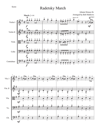 Radetzky March for String Orchestra