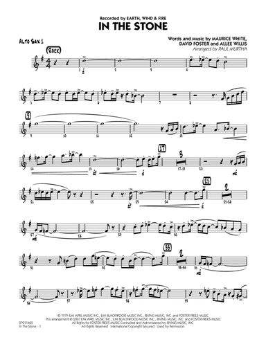 In The Stone - Alto Sax 1