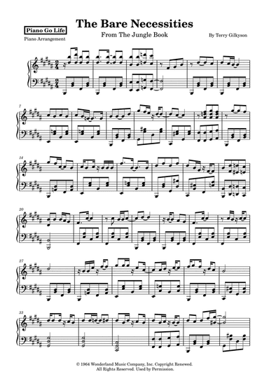 The Bare Necessities