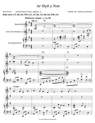 "Ar Hyd y Nos" - Score Only