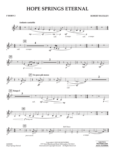 Hope Springs Eternal - F Horn 2