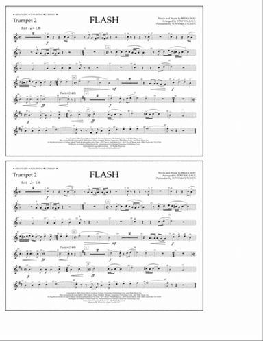 Flash (arr. Tom Wallace) - Trumpet 2