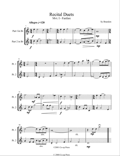 Recital Duets Bb Book