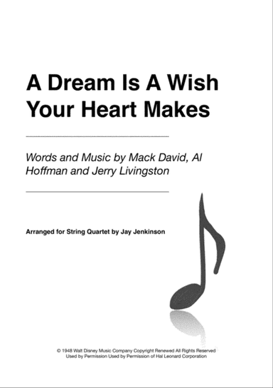A Dream Is A Wish Your Heart Makes