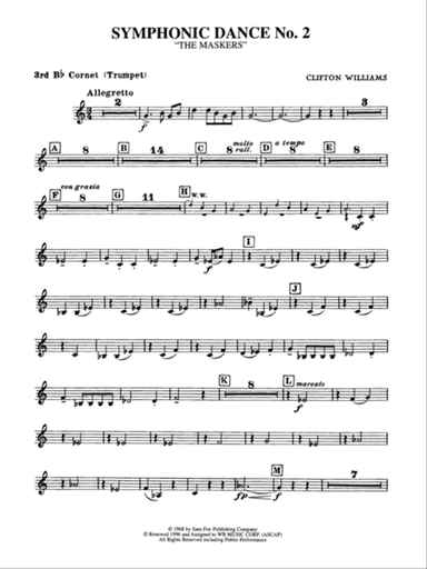 Symphonic Dance No. 2: 3rd B-flat Cornet