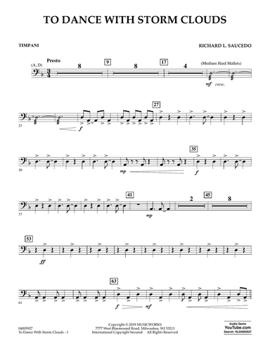 To Dance with Storm Clouds - Timpani
