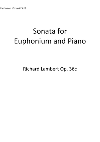 Sonata for Euphonium and Piano