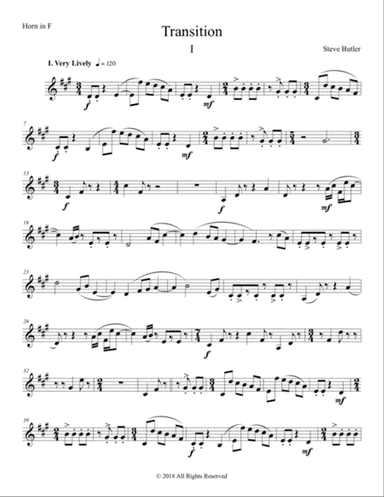 Transition I Part: Horn F