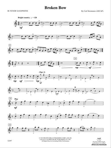 Broken Bow: B-flat Tenor Saxophone