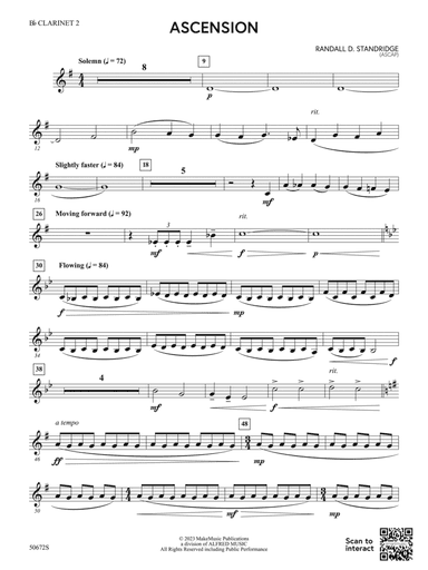 Ascension: 2nd B-flat Clarinet