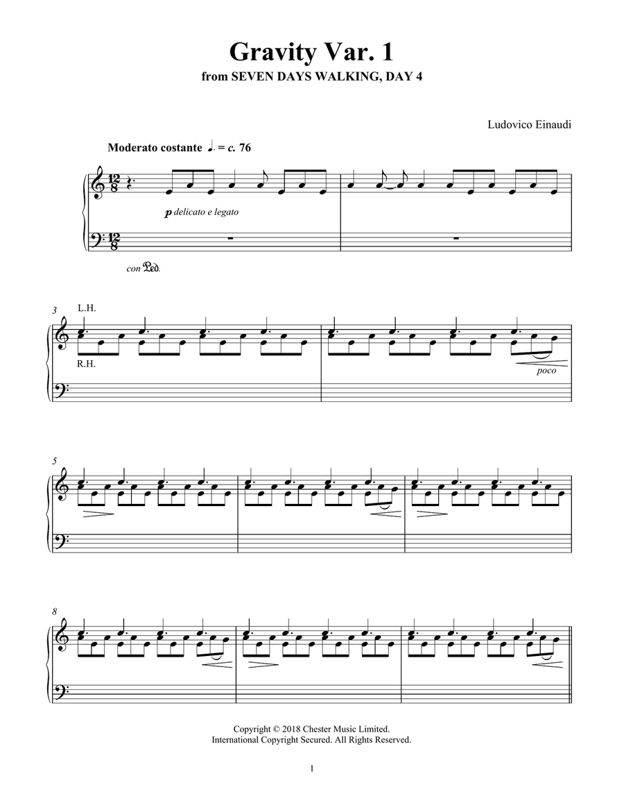 Gravity Var. 1 (from Seven Days Walking: Day 4)