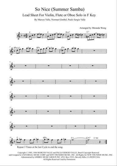 So Nice (summer Samba)
