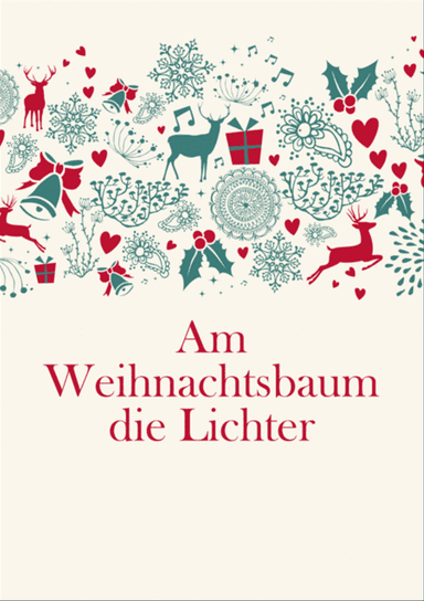 Am Weihnachtsbaum die Lichter brennen