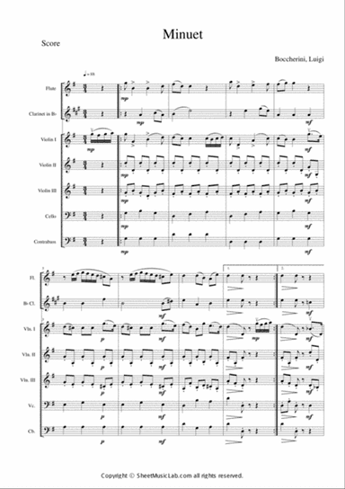Minuet Easy Version
