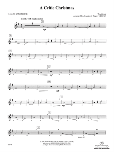 A Celtic Christmas: E-flat Alto Saxophone