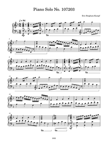 Piano Solo No. 107203