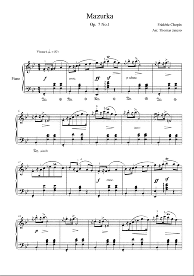 Mazurka Op.7 No.1