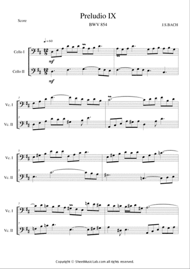 Preludio IX (BWV 854)