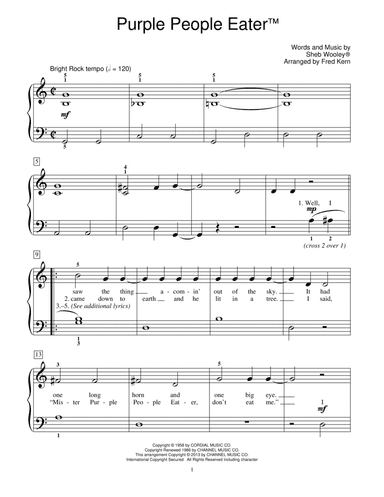 Purple People Eater (arr. Fred Kern)