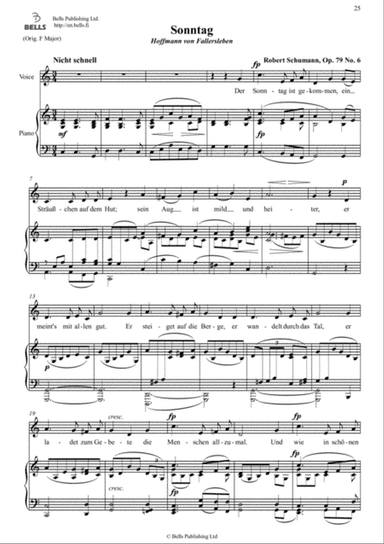 Sonntag, Op. 79 No. 6 (C Major)