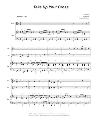 Take Up Your Cross (Duet for Violin and Viola)