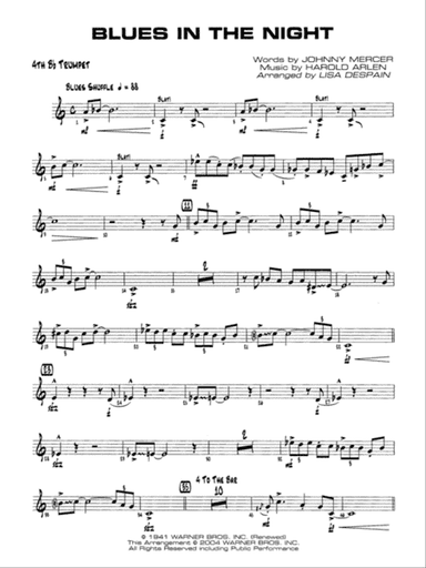 Blues in the Night: 4th B-flat Trumpet