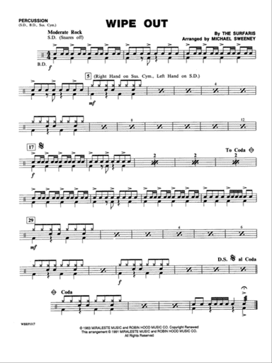 Wipe Out: 1st Percussion