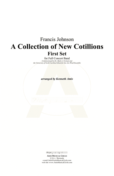 A Collection of New Cotillions First Set - CONDUCTOR'S SCORE ONLY