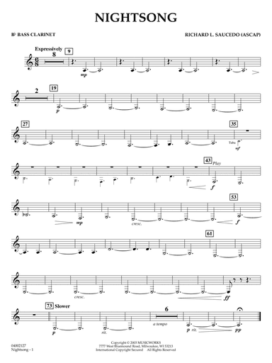 Nightsong - Bb Bass Clarinet