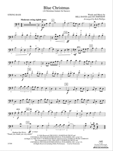 Blue Christmas: String Bass