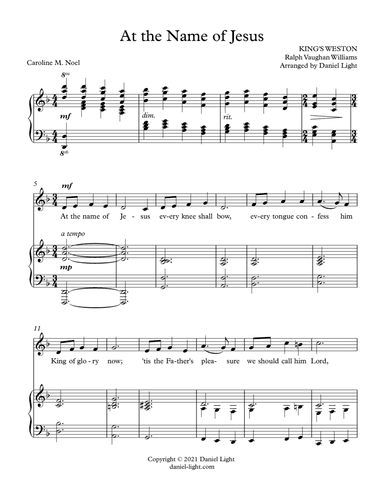 At the Name of Jesus (KING'S WESTON)