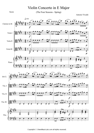 The Four Seasons Spring 1st Movement