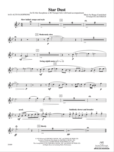 Star Dust: E-flat Alto Saxophone