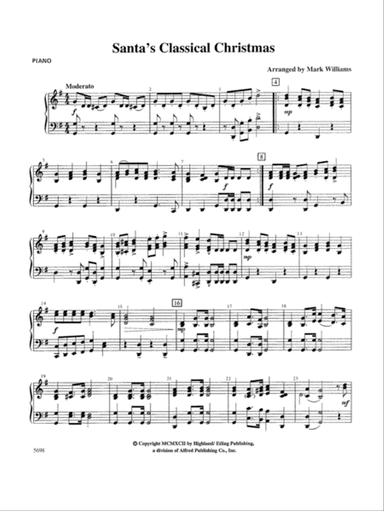 Santa's Classical Christmas: Piano Accompaniment