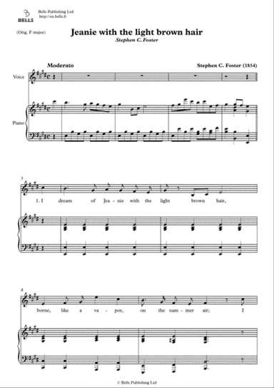 Jeanie with the light brown hair (E Major)