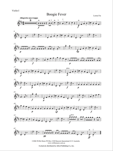 Boogie Fever: 1st Violin