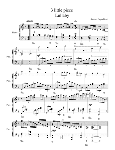 3 little piece : 1)Lullaby