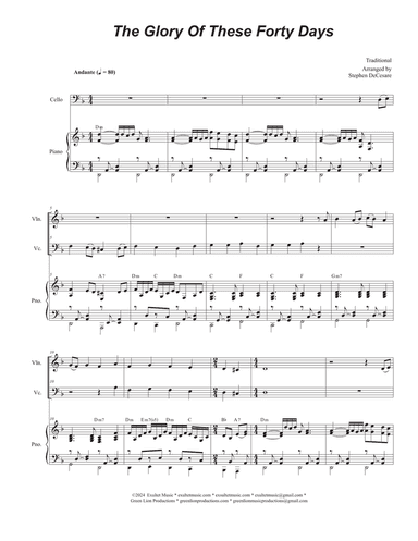 The Glory Of These Forty Days (Duet for Violin and Cello)