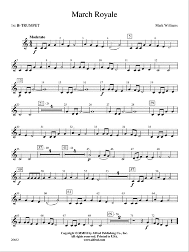 March Royale: 1st B-flat Trumpet